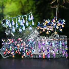 72pcs Holographic Stickers,Romantic Scrapbook Stickers Embellishments Aesthetic Stickers,3D Lights String Series PET Glitter Stickers,Vintage Stickers for Scrapbooking Journaling Supplies DIY Crafts