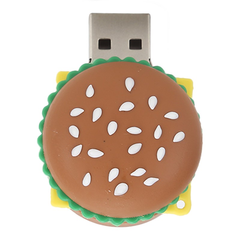 USB 2.0 Flash Drive Hamburger Shape Memory Stick 3D Cartoon