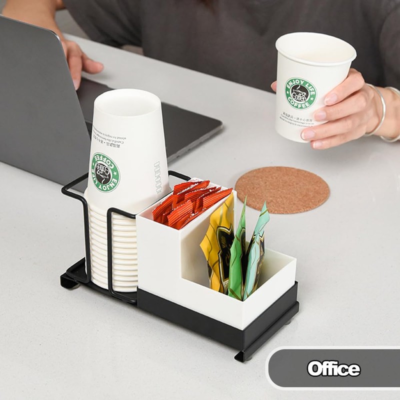 Niciksty Coffee Paper Cup Organizer, Disposable Cup Holder with 2