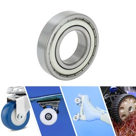 ACROPIX 6208ZZ Deep Groove Ball Bearings P0 40x80x18mm Lubricated Bearings Double Metal Seal Silver Tone Scooter Skateboard Wheel