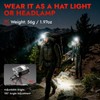 WARSUN G7 Rechargeable LED Headlamp 1500mAh with Extra 2600mAh Charging