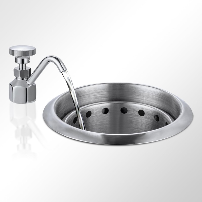 Sepaitek Commercial Dipper Well Faucet & Bowl Set, Brass Faucet