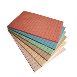 Lined Sticky Notes 4x6 Inch,6 Vintage Colors Self-Stick Note Pads,Ruled Post Stickies Super Sticking Power Memo Pads,6 Pads,45 Sheets/Pad