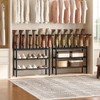 YATINEY Free Standing Shoe Rack, Tall Boots Rack Organizer, Boot