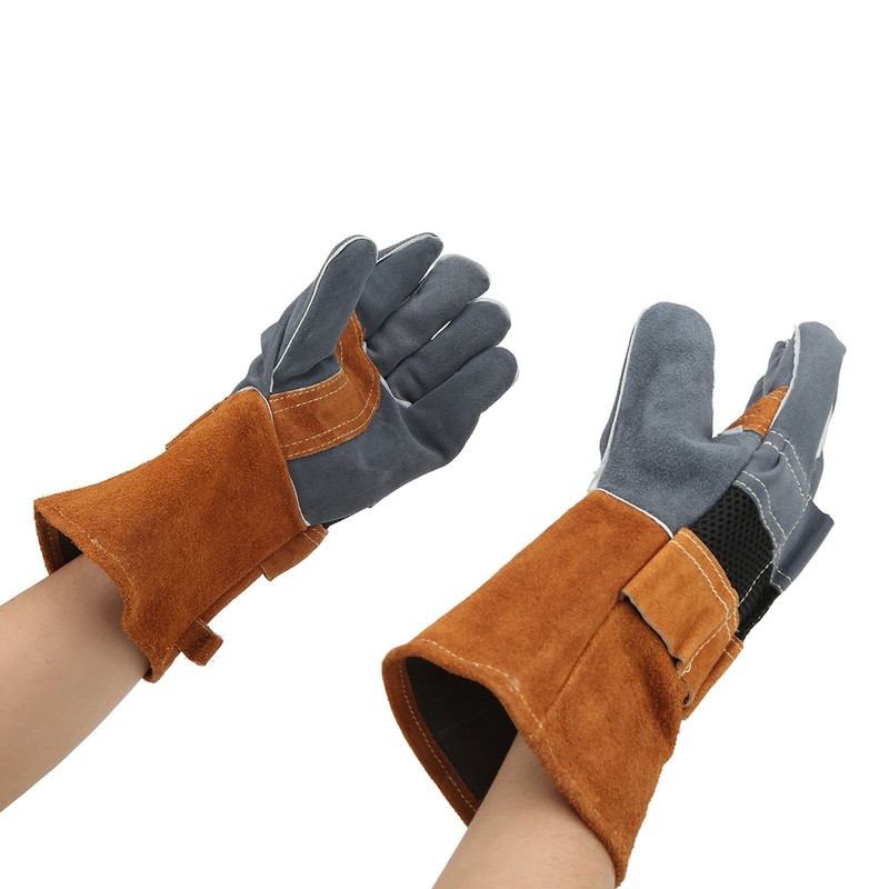 1 Pair Heat Resistant Gloves Separate Fingers Hot Proof Mitts