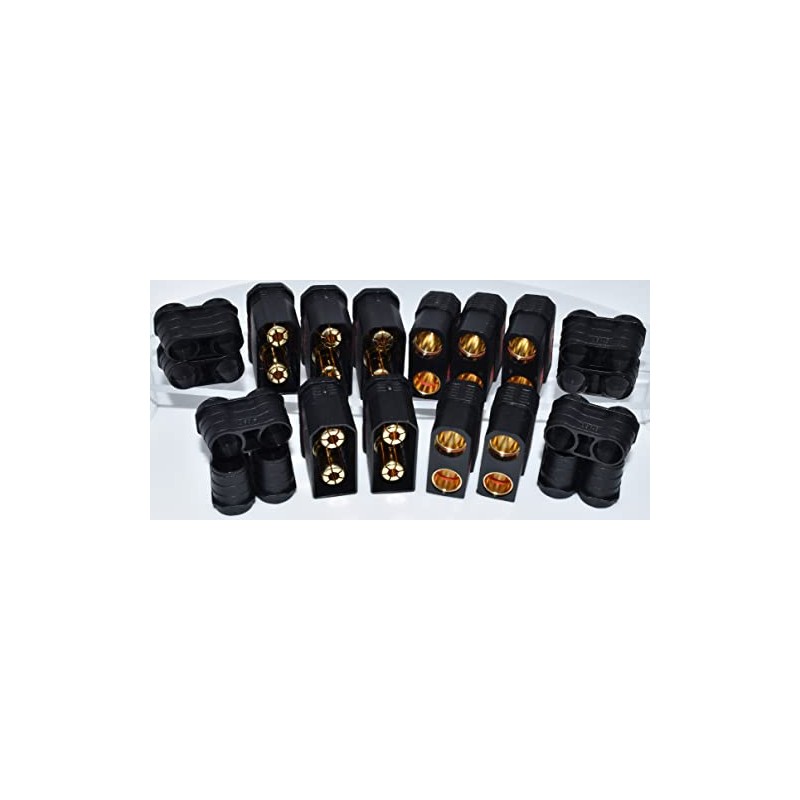 5 Pair QS8-S 8MM Bullet Male / Female Anti-Spark LiPo