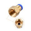sourcing map Push to Connect Tube Fitting Adapter 8mm Tube