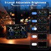 Geevon Weather Stations Wireless Indoor Outdoor Thermometer, Color VA Display