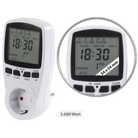 revolt Switching Timer: Digital Timer with XXL Display and Minute Accurate Switch (Timer Minutes Switch, Programmable Timer, Electronic)