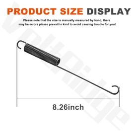 VoltRidge 2 Pcs 136-7146 Clutch Extension Spring for Toro 38752, 38757, 38753, 38754, 38751, 38755 38744 38756, Power Clear 721/821 Snowthrower