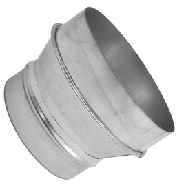 Air Duct Reducer 7" to 6" (180mm to 150mm) Thick 0.5mm Galvanized Steel Round Duct Adapter for Inline Ventilation Systems Connecting Ducts to Fans or Dryer Vents