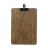 Chalkboards UK A4 Wooden Board with Detachable Clip, Wood, BROWN