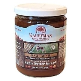 Kauffman Orchards "FAWN" Apple Butter Spread, No Sugar or Spice Added, Made... - 17 Ounce Jar (Pack of 2)