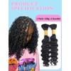 Sexycat Deep Curly Human Braiding Hair for Boho Braids 2