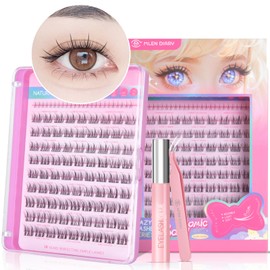 False Eyelashes Partial False Eyelashes Partial False Eyelashes Natural False Eyelashes Lashes Bundled Matsueku Self Popular DIY Cute and Clean False Eyelashes Reusable Tweezers + Dedicated Glue Set