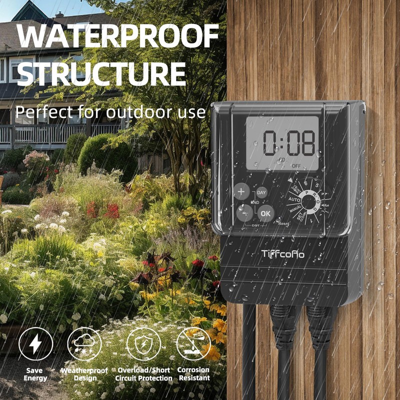 New Digital Outdoor Timer Waterproof, Dial Programmable Method, Outdoor Pool