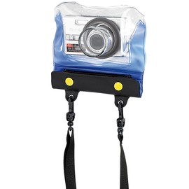 Somikon Unterwasserhülle Kamera: Unterwasser-Kameratasche Z-38 mit Objektivführung (wasserdichtes Foto-Kamera-Gehäuse, wasserdichte Kamera Hülle, Unterwassergehäuse)