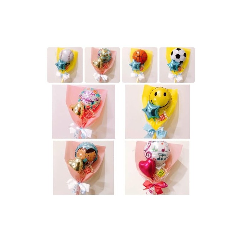 Candy Flower March Mini Message Candy Bouquet, Choose from 20