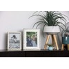 Frametigo Silver Plated Narrow Hammered Photo Frame - Fits Photo