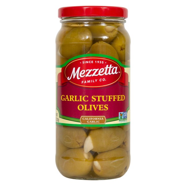 Mezzetta Stuffed Olives, Garlic, 10 Ounce