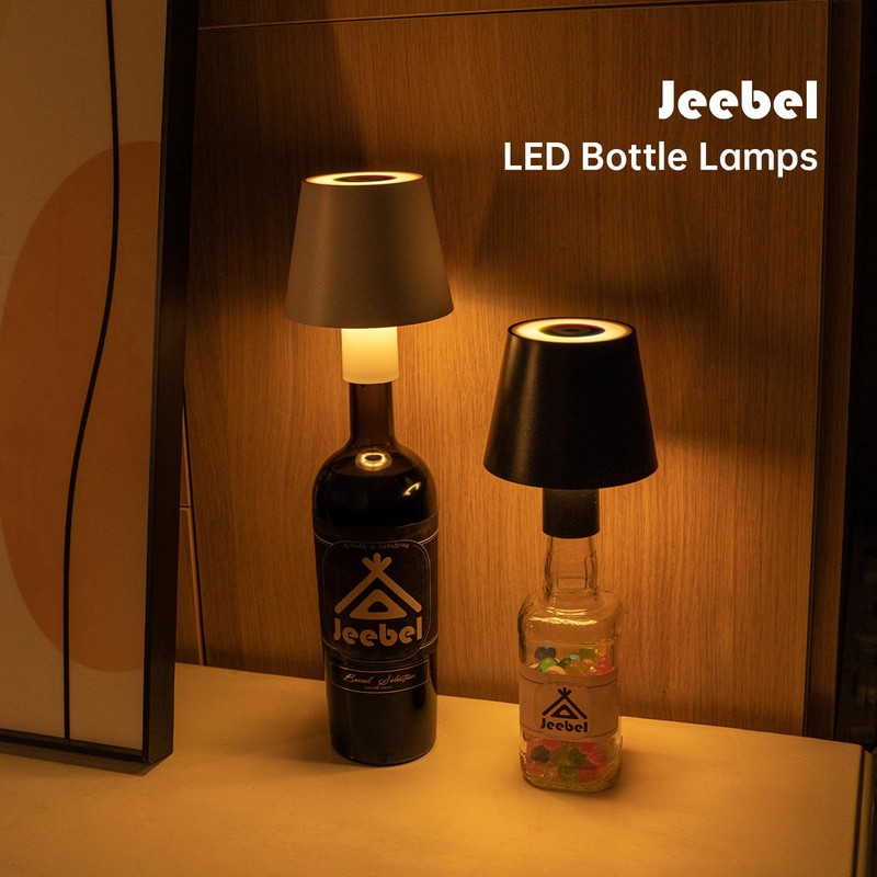 Jeebel LED Bottle Light 5200 mAh Wireless RGB Bottle Lamp