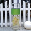 Hodezaki Glass Tea Infuser Bottle - 9oz Travel Tea Infuser,Double