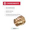 Gedotec Screw-in nut M4 with internal thread, pack of 20,