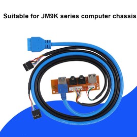 Computer Chassis Front, Case Panel Interface USB3.0 2.0 AC'97 and Electronics Computers Accessories Components Internal I/O Port Cards USB Cards HD Floppy Drive for JM9K Series