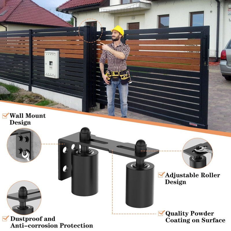 YogePote Sliding Gate Roller Guide, Slide Guide Wheels, Heavy Duty