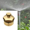 TOOLSTAR Brass Misting Nozzle, 1/2" DN15 Brass Irrigation Sprinkler Centrifugal