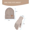 Winter Hat and Gloves Set for Men Women,Beanie Touchscreen Gloves