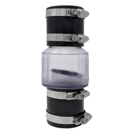 Geräuschloses Rückschlagventil, CV-150 Sumpfpumpe, Rückflussverhinderer, ABS-Rückschlagventil, Ersatz mit gefederter Klappe für 3,8 cm Rohr