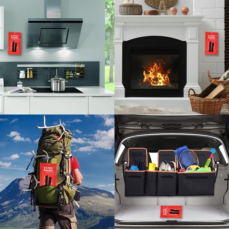 RKZCT Emergency Fire Blanket for Home and Kitchen - 1