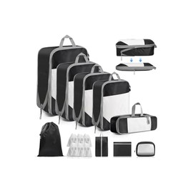 15 Piezas Organizador de Viaje para Maleta，Bolsas de Viaje Organizador Maletas Multifunción en Diferentes Tamaños，Ideal para Viajes, Organizar Ropa, Z