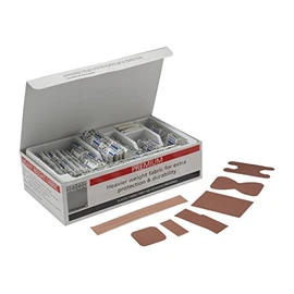 Sterostrip Steroplast Premium Elastic Fabric Plasters in 7 sizes - Pack of 100 Assorted