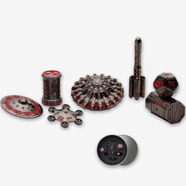 Roulette Dice DND Spinner Unique dice UFO Dice Set,DND Dice Set,Metal DND Dice Set,Dungeons and Dragons Dice Gift for Role Playing Game(RPG), Warhammer 40K,Fallout MTG, Polyhedral Dice Table Games