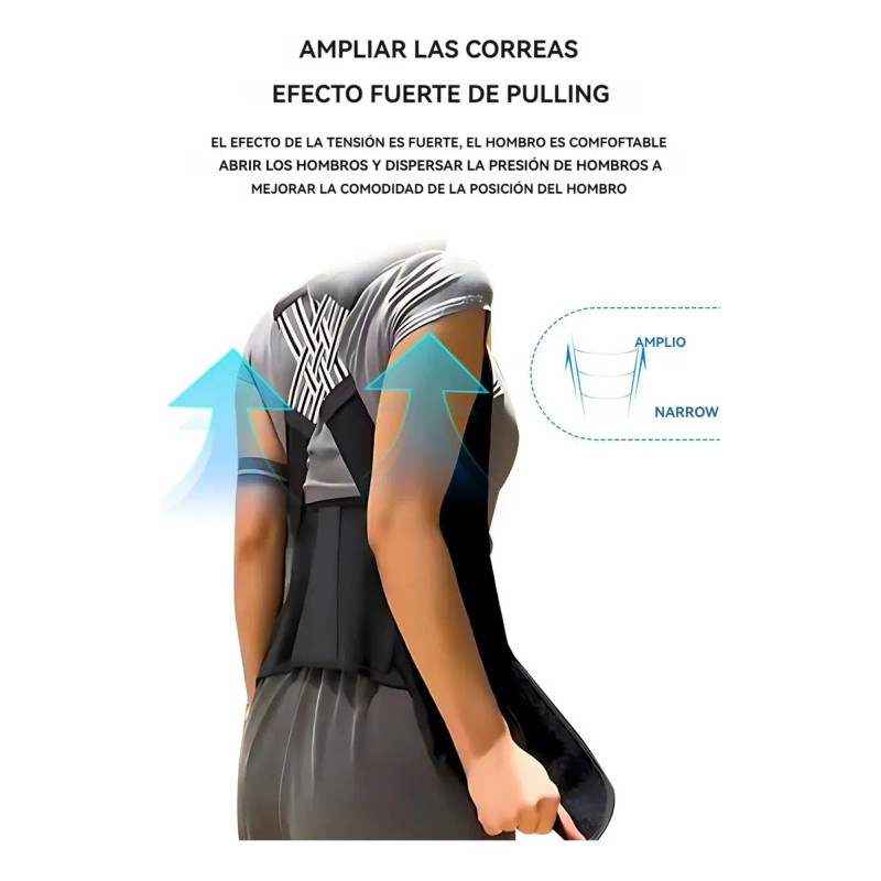 Corrector Postura Espalda Ajustable Fajas Corregir La Joroba