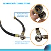 “Y” Mixer Hose, Mix Hot and Cold Water-Washer Braided Rubber