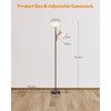 LEPOWER Floor Lamp, Standing Lamp Replaceable 3000K Energy-Saving, Lamp for