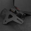 Lorababer Motorcycle Rear License Plate with LED Light Compatible with