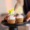Dtzzou 24pcs Summer Lemon Cupcake Toppers Cute Fruits Cupcake Picks