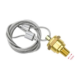 ZYAMY 2PCS Air Tank Drain Valve Plug Fitting 1/4 inch NPT with 60 inch cable Truck Accessories Pull Cable Drain Valve Semi Truck Air Tank Drain Valve For Air Brake Equipment