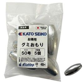 Natsume Weights (Gummi), No. 3 - No. 60, Economical Use, Made in Japan [KATOSEIKO] (No. 50 (Pack of 5))