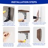 Folding Shelf Brackets Max. Load 580 lb, 10 Inch Black