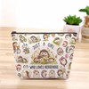 CEASQVAA Hedgehog Gifts for Women Makeup Cosmetic Bag, Hedgehog Stuff