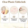 sourcing map 54 x 78 Inch Clear Plastic Tablecloth, Waterproof