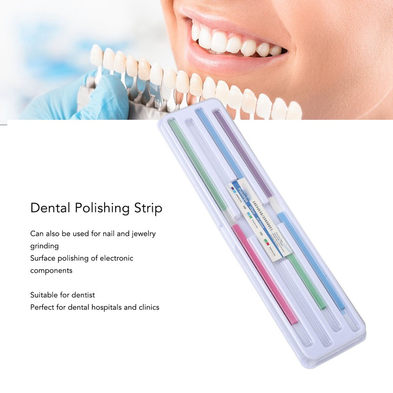 60pcs Dental Polishing Strips Teeth Abrasive Finishing Strips Sanding Grinding