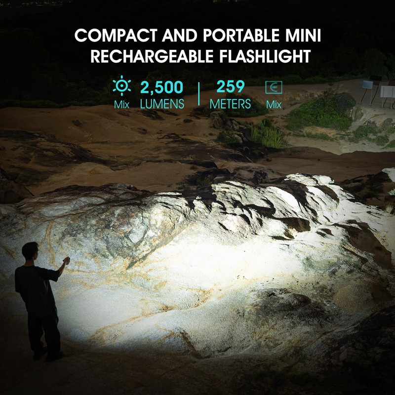 PIOOCAN S10Pro LED Flashlights, High Powered 2500 Lumens Super Bright