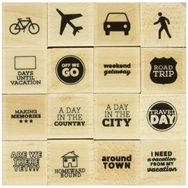 Hero Arts LP396 Kelly's Travel Day Craft Supplies, Acrylic, Multicolour, 2.54x8.25x8.25 cm