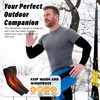 Kinwor Arm Warmers 2 Pieces, Running Arm Warmers,Thermal Winter Warm